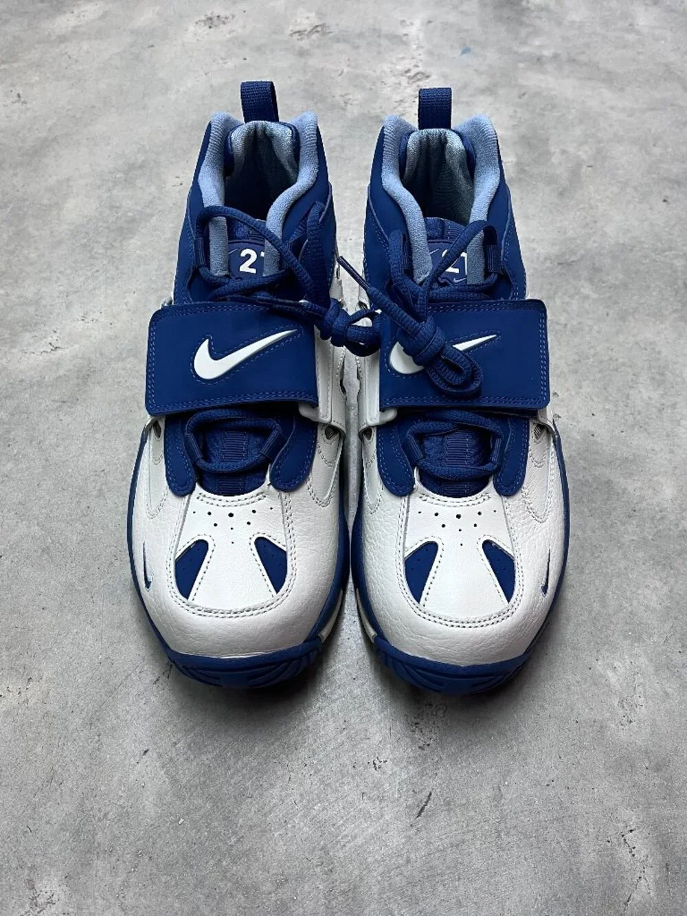 Nike Air Diamond Turf 2 GS Kid's Sail Mystic Navy Blue Grey IR4727 100 - New